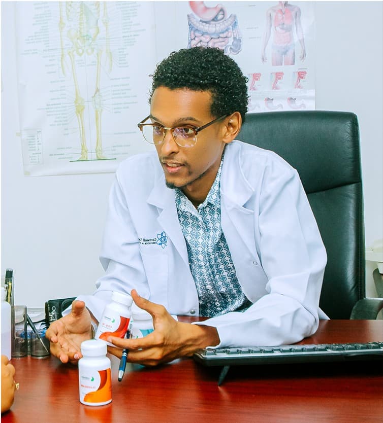 Doctor at desk